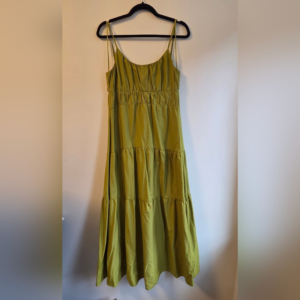 Express Chartreuse Maxi Dress